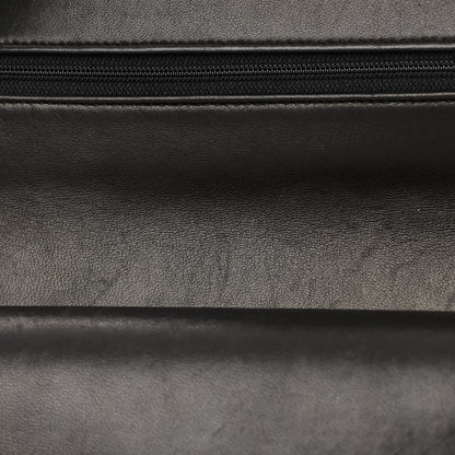 Chanel Lambskin Quilted Medium Double Flap Black 15 of 19