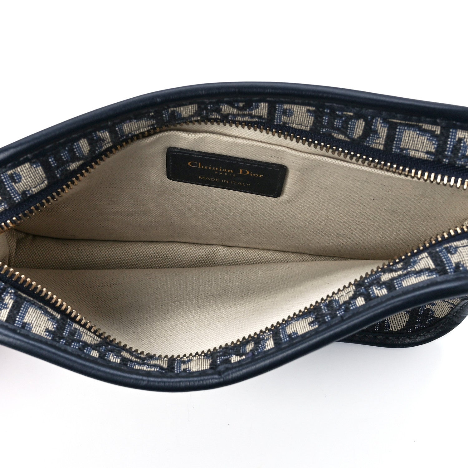 Christian Dior Oblique Diorquake Clutch Blue 5 of 11