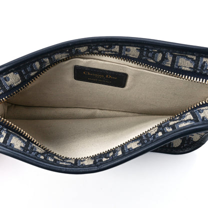 Christian Dior Oblique Diorquake Clutch Blue 5 of 11
