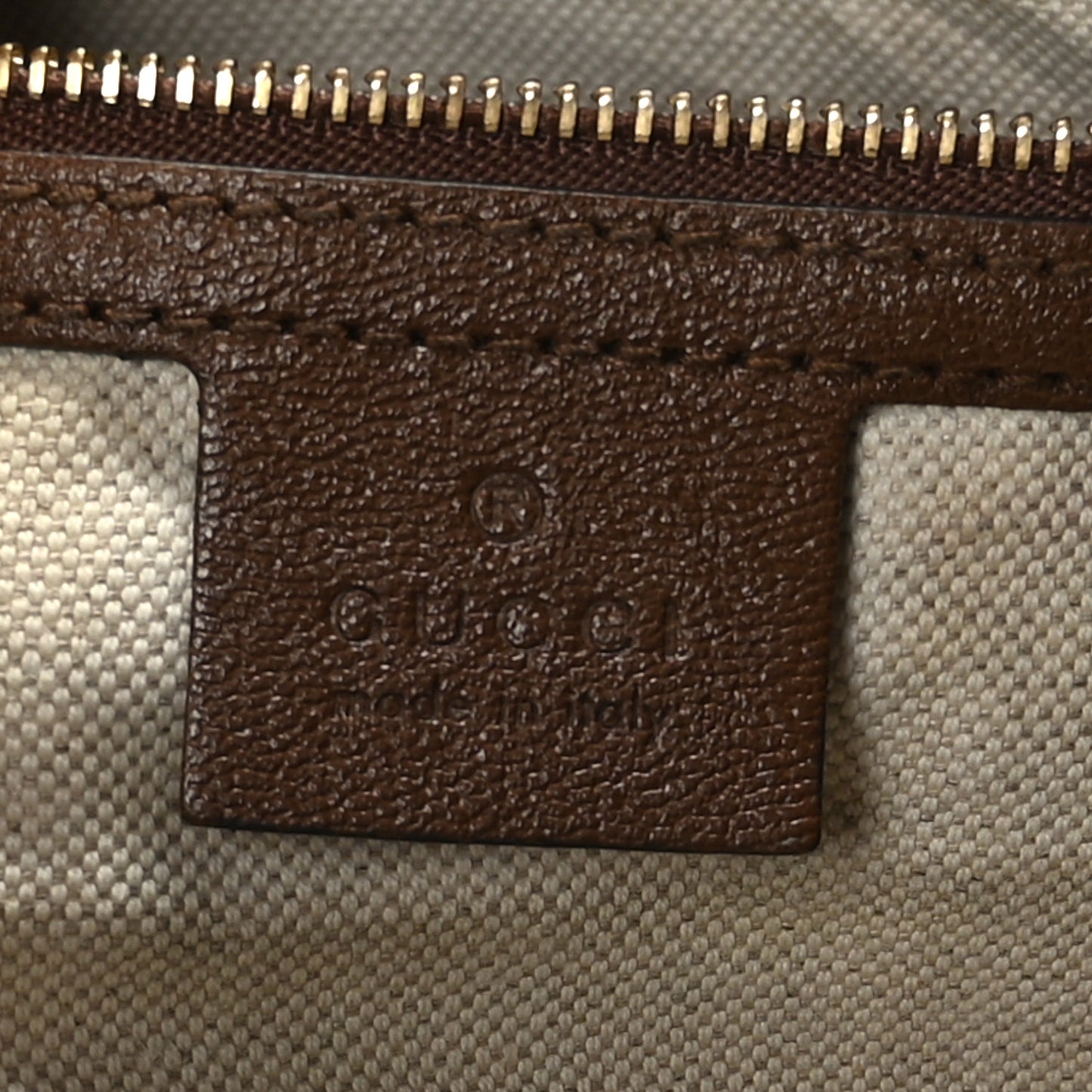 Monogram Calfskin Large Horsebit 1955 Tote Bag Beige Brown Sugar