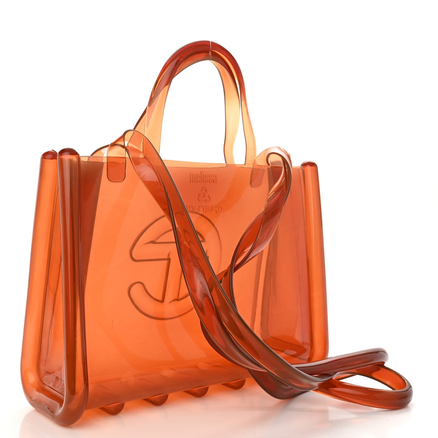 x MELISSA Jelly Medium Shopping Bag Clear Brown