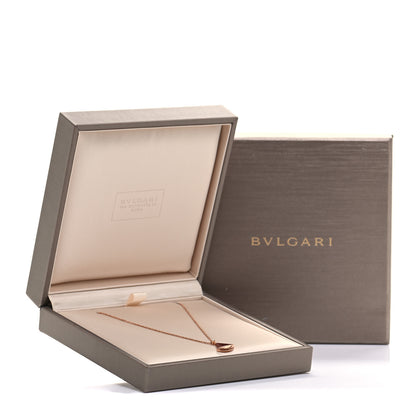 Bulgari 18K Rose Gold Diamond Carnelian Divas' Dream Pendant Necklace 5 of 6