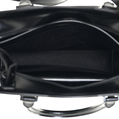 Saint Laurent Shiny Calfskin Medium Uptown Tote Black 6 of 16