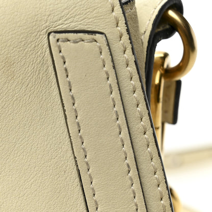 Chloe Calfskin Suede Small Nile Bracelet Bag Off White 25 of 29