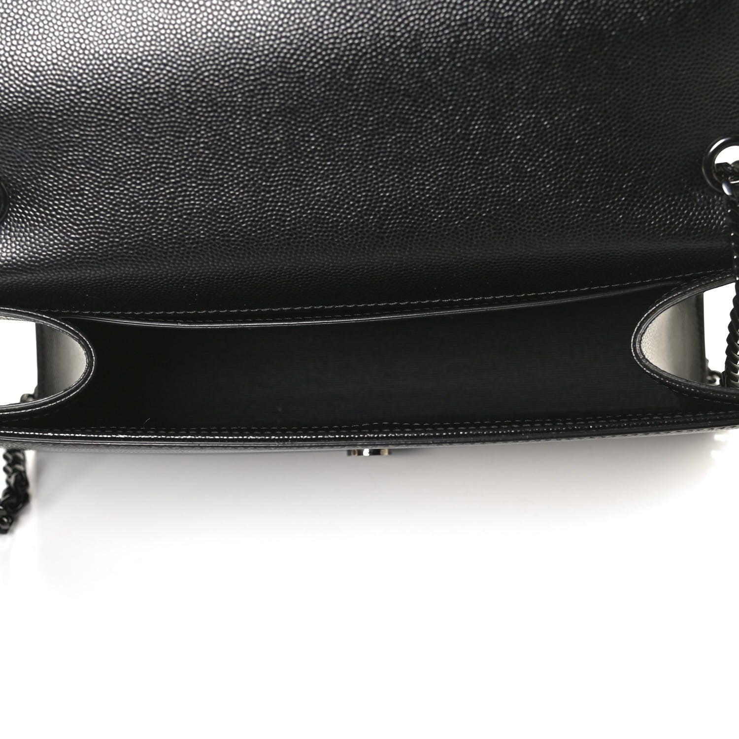 Saint Laurent Grain De Poudre Medium Classic Monogram Kate Satchel Black 4 of 9