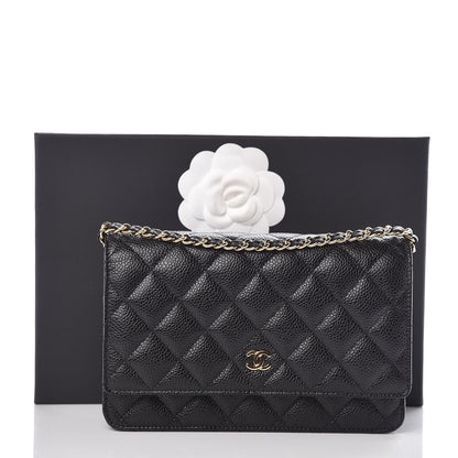 Chanel Caviar Quilted Wallet On Chain WOC Black 11 of 11