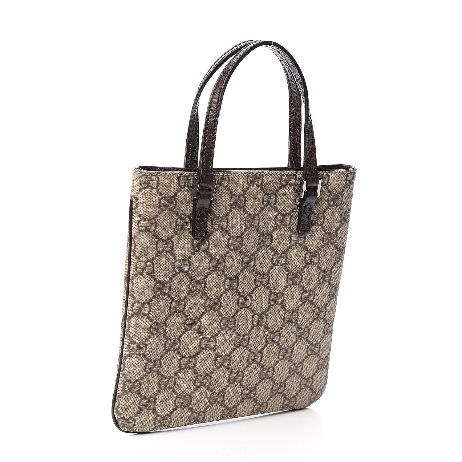 Gucci GG Supreme Monogram Mini Vertical Tote Dark Brown 2 of 9