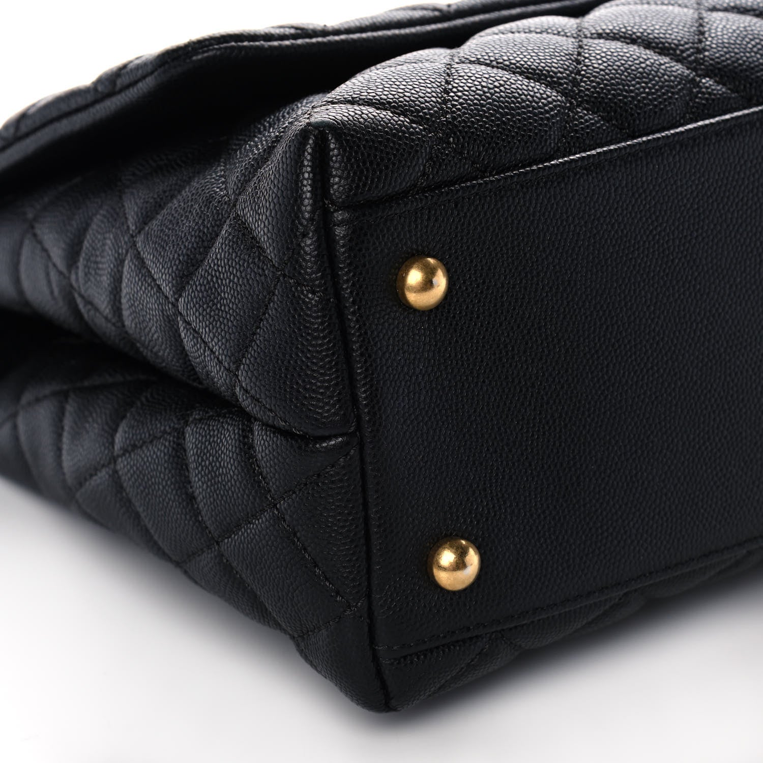 Chanel Caviar Quilted Small Coco Handle Flap Black 9 of 10