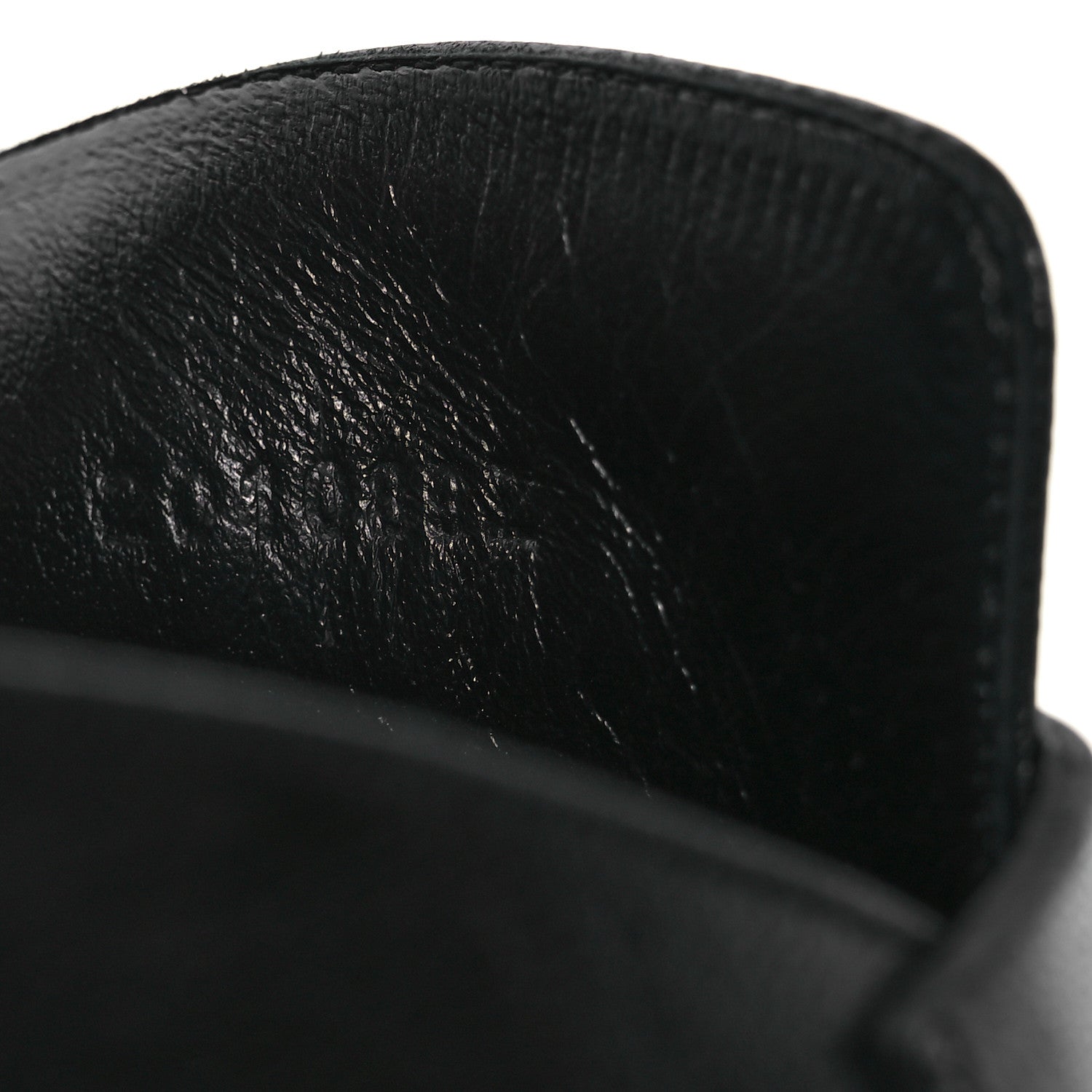 Hermes Goatskin Auteuil Sandals 37 Black 9 of 12