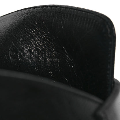Hermes Goatskin Auteuil Sandals 37 Black 9 of 12