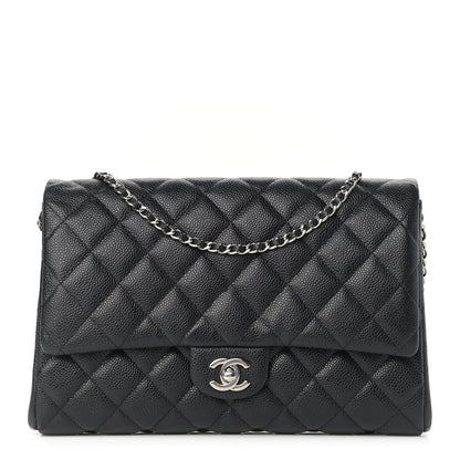 Chanel Caviar Quilted Clutch With Chain Flap Black 1 of 9