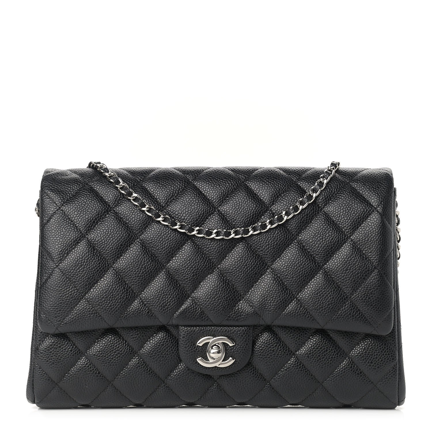Chanel Caviar Quilted Clutch With Chain Flap Black 1 of 19