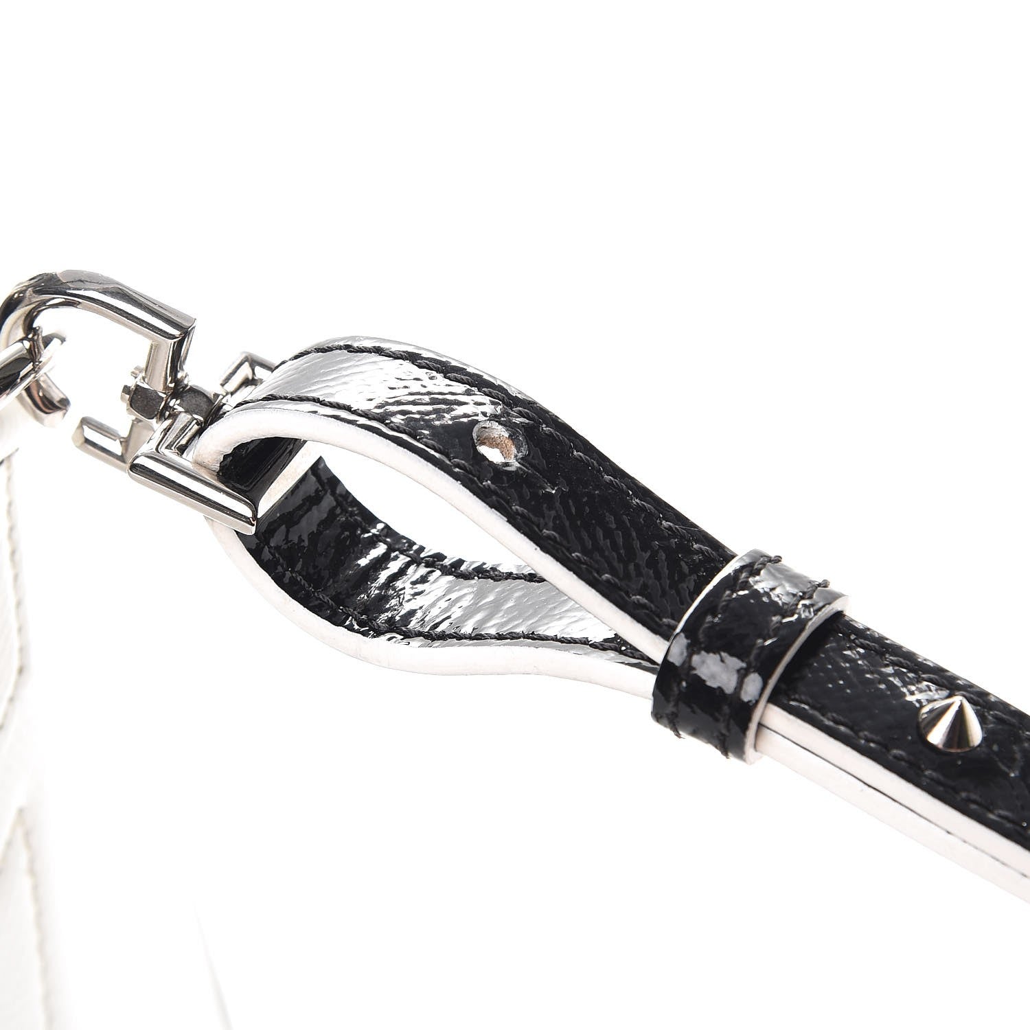 Givenchy Patent Mini Tri-Color Antigona Black White Brown 9 of 12