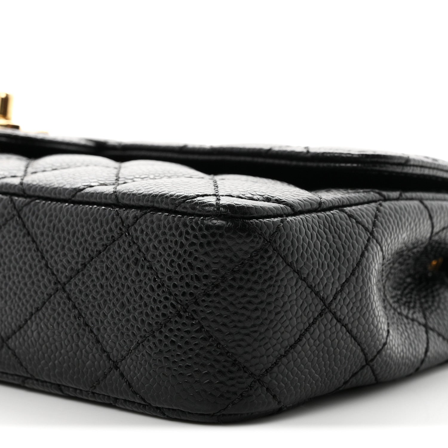 Chanel Caviar Quilted East West Flap Black Black 9 of 9