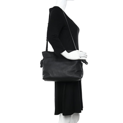 Loewe Calfskin Small Flamenco Knot Bag Black 2 of 14