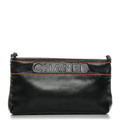 Chanel Lambskin Lax Pochette Black 1 of 7