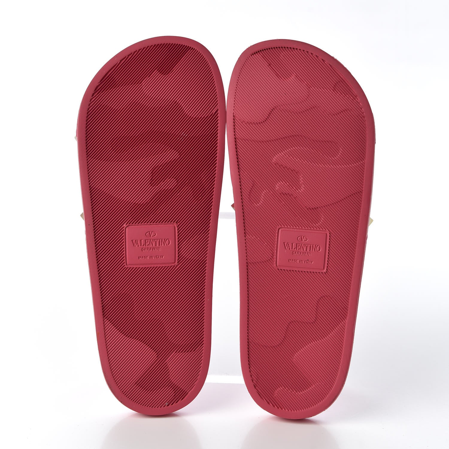 Valentino Garavani Rubber Rockstud Slide Sandals 40 Shadow Pink 5 of 9