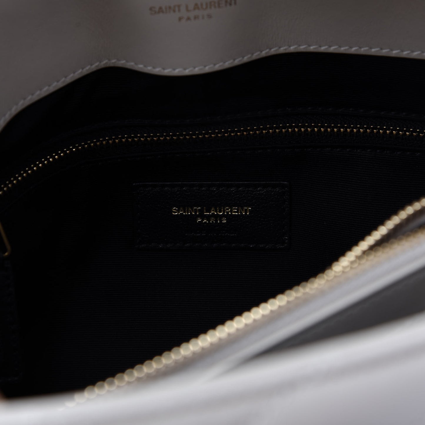 Calfskin Y Quilted Monogram Medium Loulou Chain Satchel Crema Soft