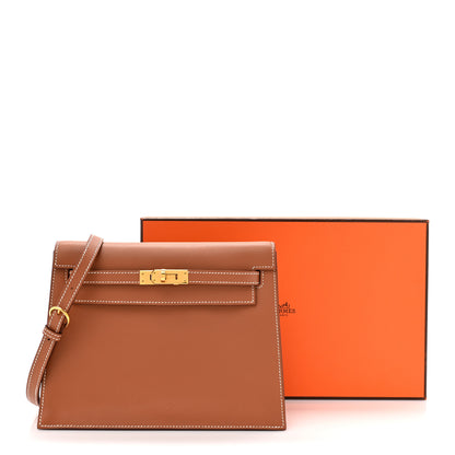 Hermes Evercolor Kelly Danse II Belt Bag Gold 12 of 12