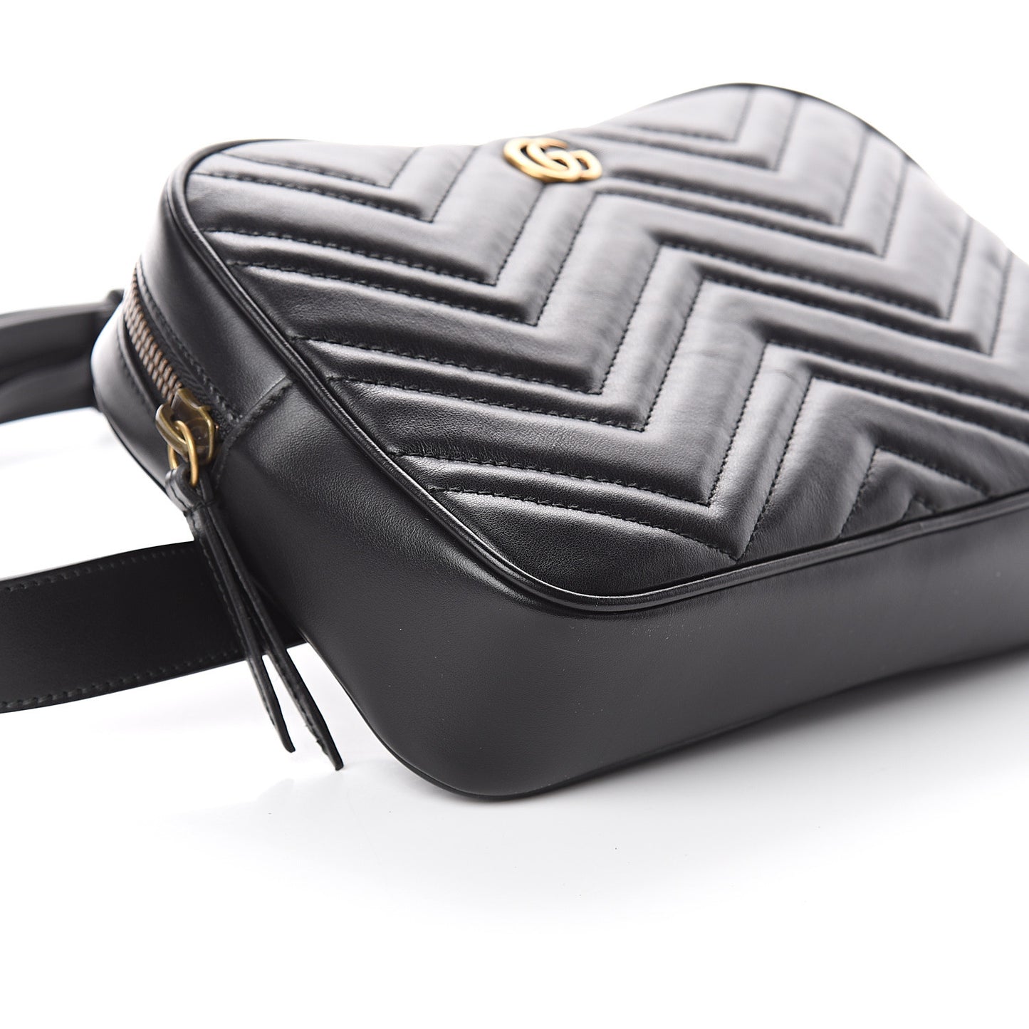 Calfskin Matelasse Mens GG Marmont Belt Bag 90 36 Black