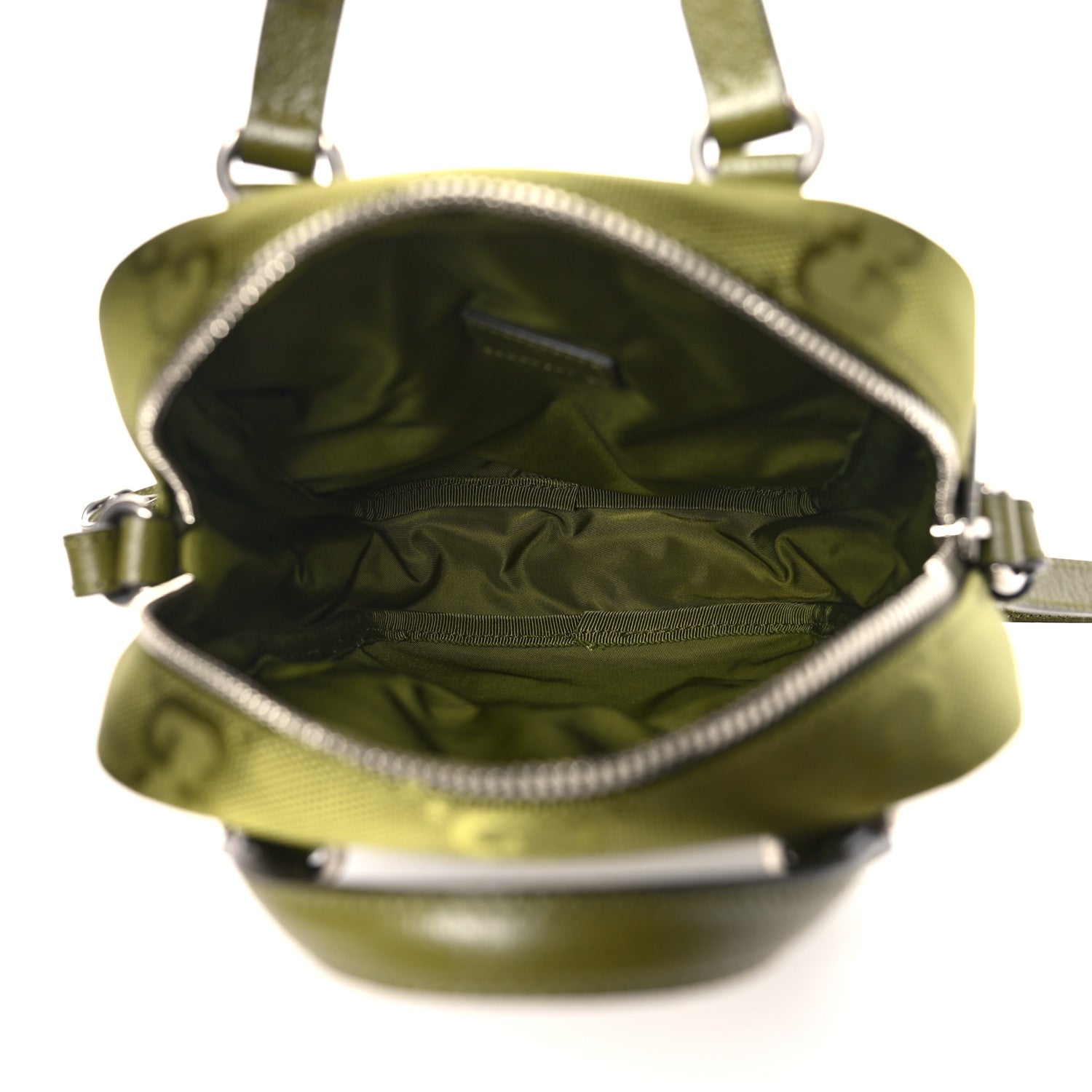 Gucci Econyl Nylon Monogram Off The Grid Shoulder Bag Juniper Green 5 of 9