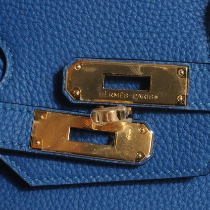 Hermes Togo Birkin 35 Bleu de Galice 5 of 9