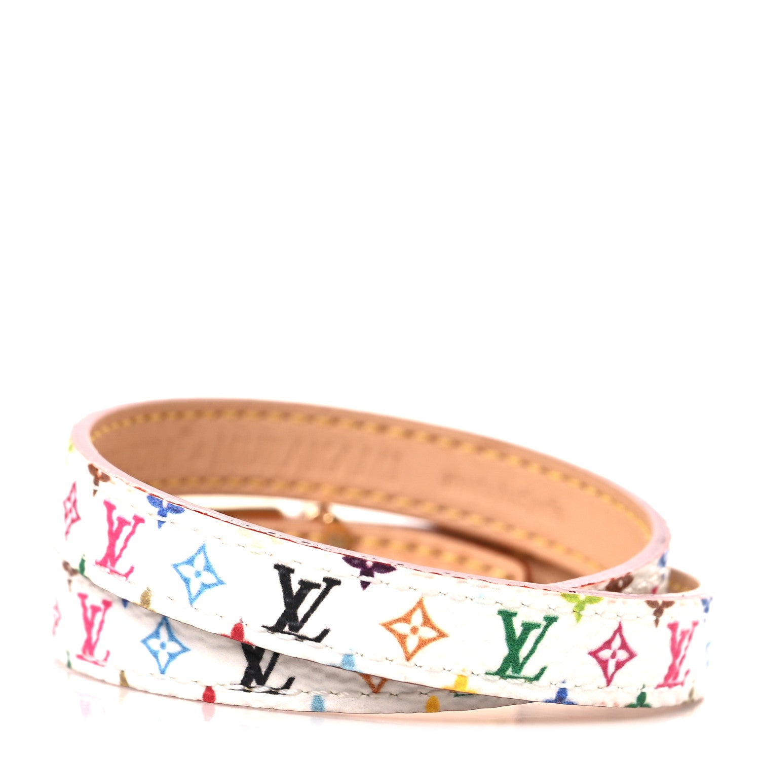 Louis Vuitton LV X TM Monogram Multicolor LV Signature Bracelet 17 White 3 of 7
