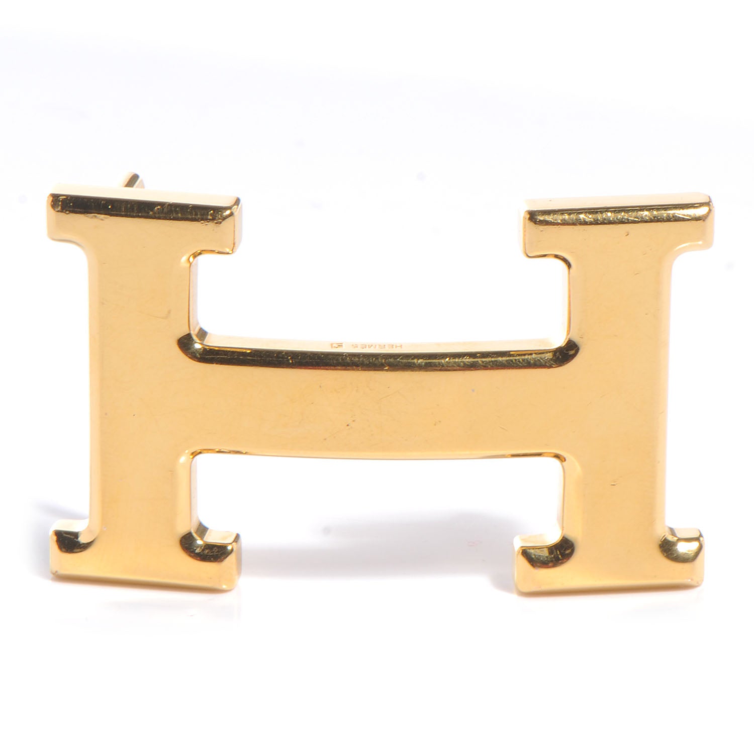 Hermes 32mm H Belt Buckle Gold 1 of 4