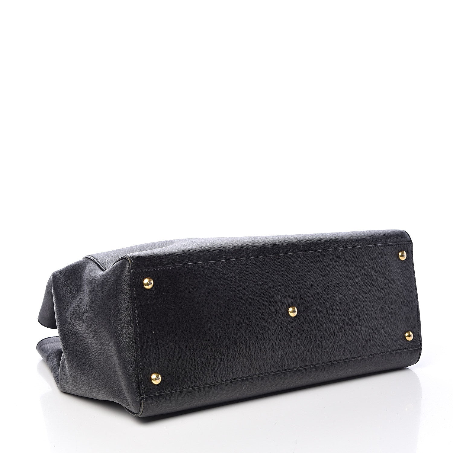 Fendi Vitello Elite Large 2Jours Tote Black 4 of 16
