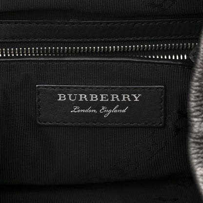 Burberry Metallic Deerskin Medium Rucksack Backpack Dark Grey 6 of 13