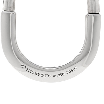 Tiffany 18K White Gold Medium Lock Pendant Necklace 5 of 5