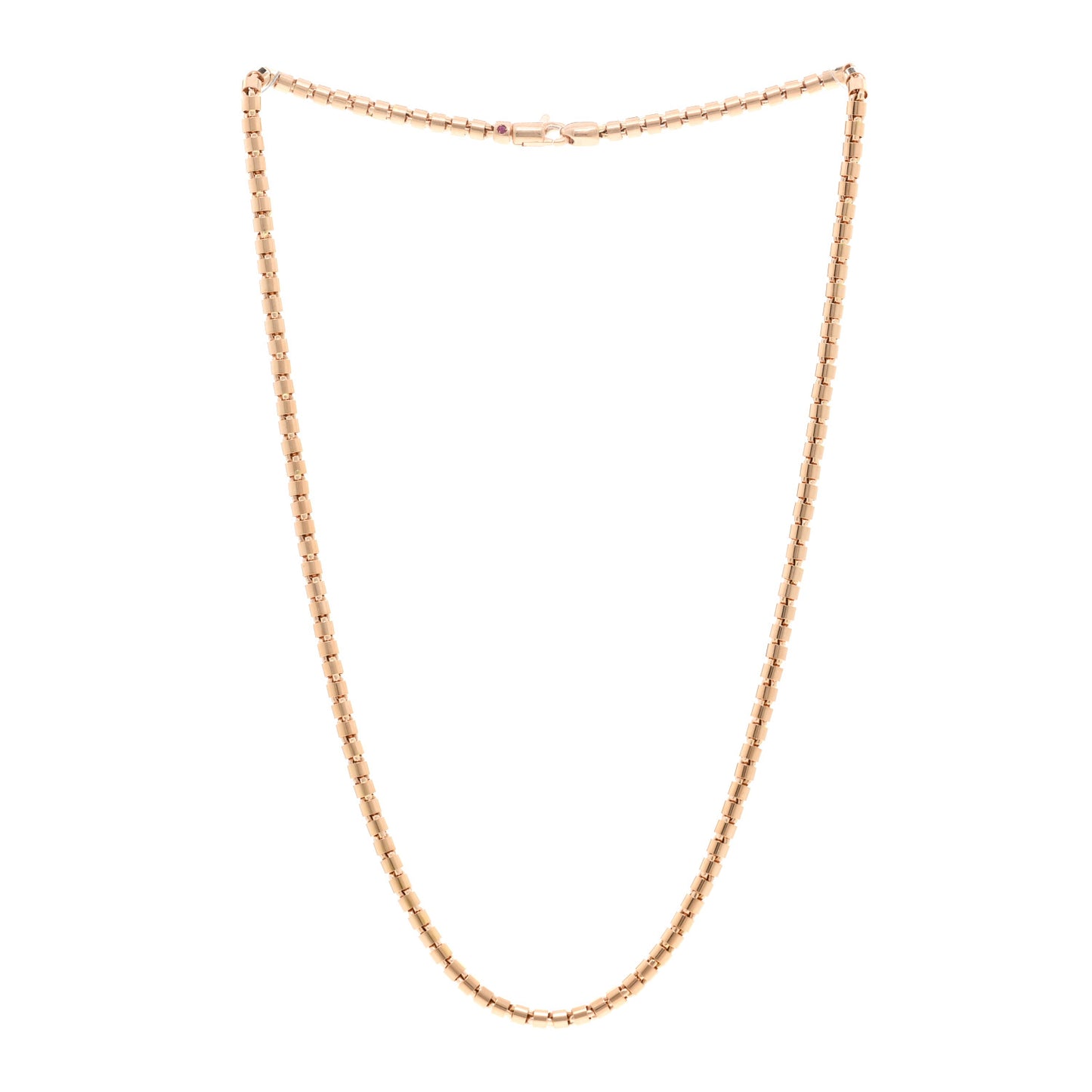 18K Rose Gold Bead Necklace