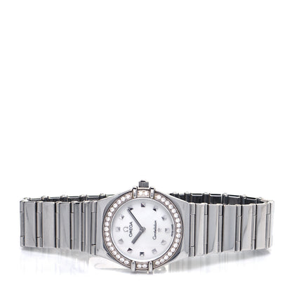 Omega Stainless Steel Diamond Bezel Mother of Pearl 22mm Constellation My Choice Quartz Watch 1465.71.00 2 of 5