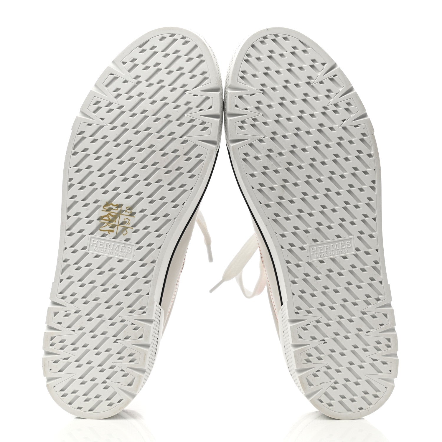 Hermes Calfskin Womens Voltage Sneakers 37 White Orange 5 of 8