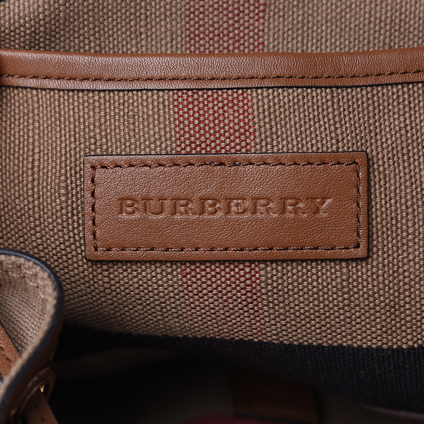 Overdyed Canvas Mega Check Medium Chiltern Backpack Tan