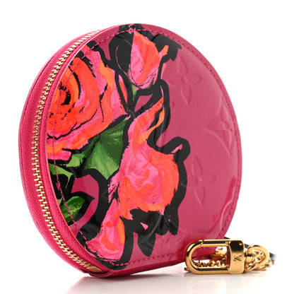 Louis Vuitton Vernis Roses Chapeau Coin Purse Rose Pop 3 of 6