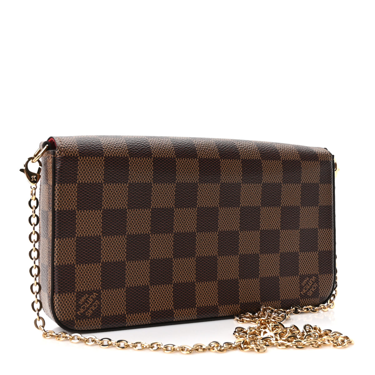 Louis Vuitton Monogram Pochette Felicie Chain Wallet Fuchsia 4 of 11