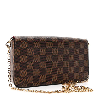 Louis Vuitton Monogram Pochette Felicie Chain Wallet Fuchsia 4 of 11