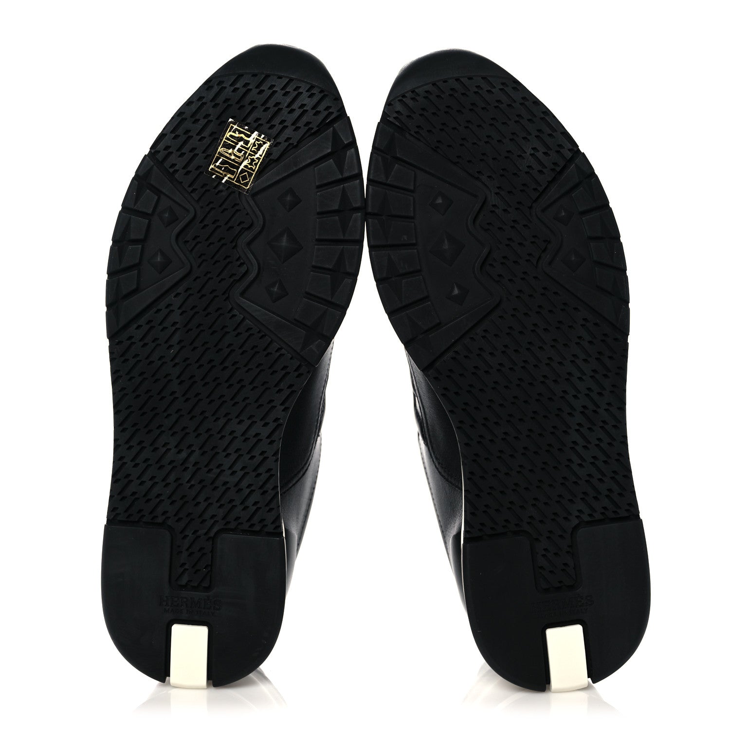 Hermes Calfskin Womens Trail Sneakers 38 Black 5 of 8