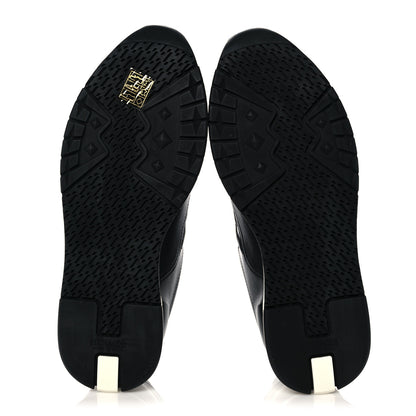Hermes Calfskin Womens Trail Sneakers 38 Black 5 of 8