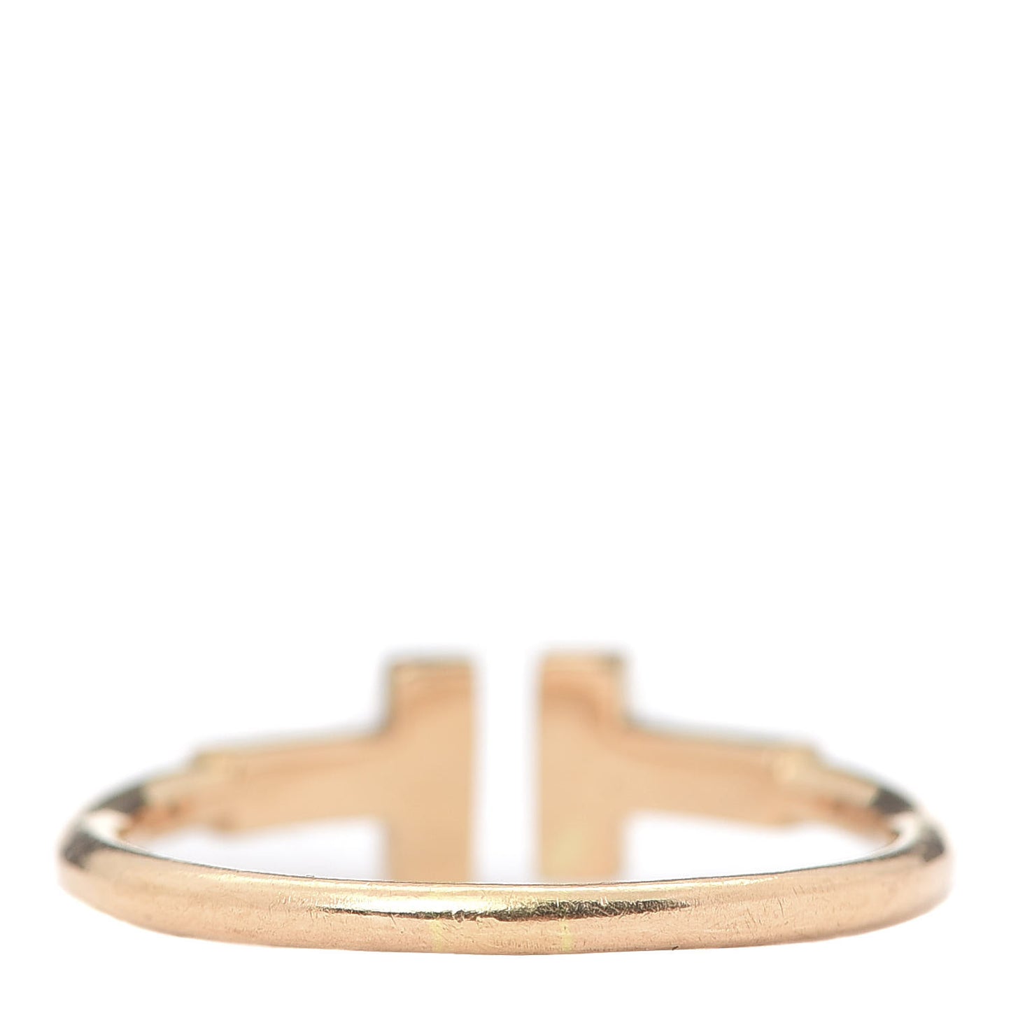 18K Yellow Gold Diamond T Wire Ring 54 7