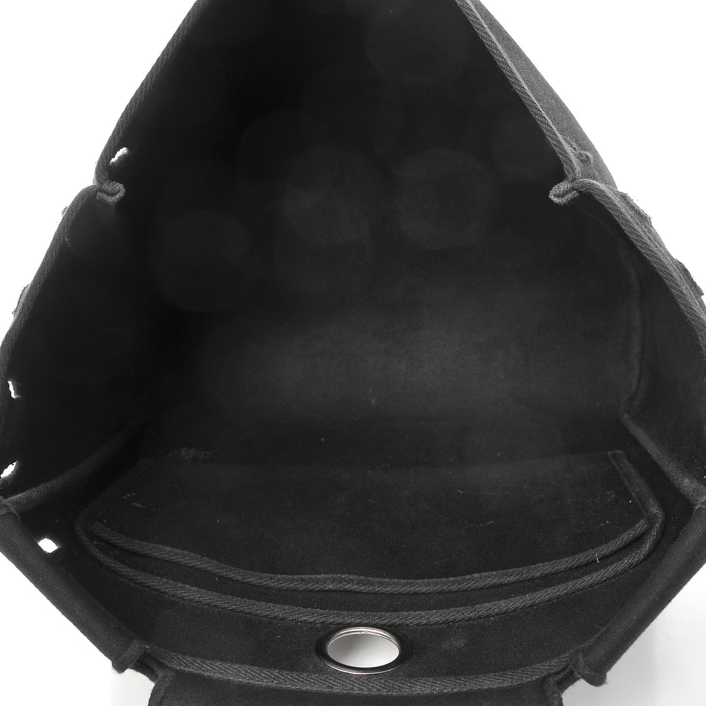 Toile Vache Calfskin Herbag 30 PM Black Natural