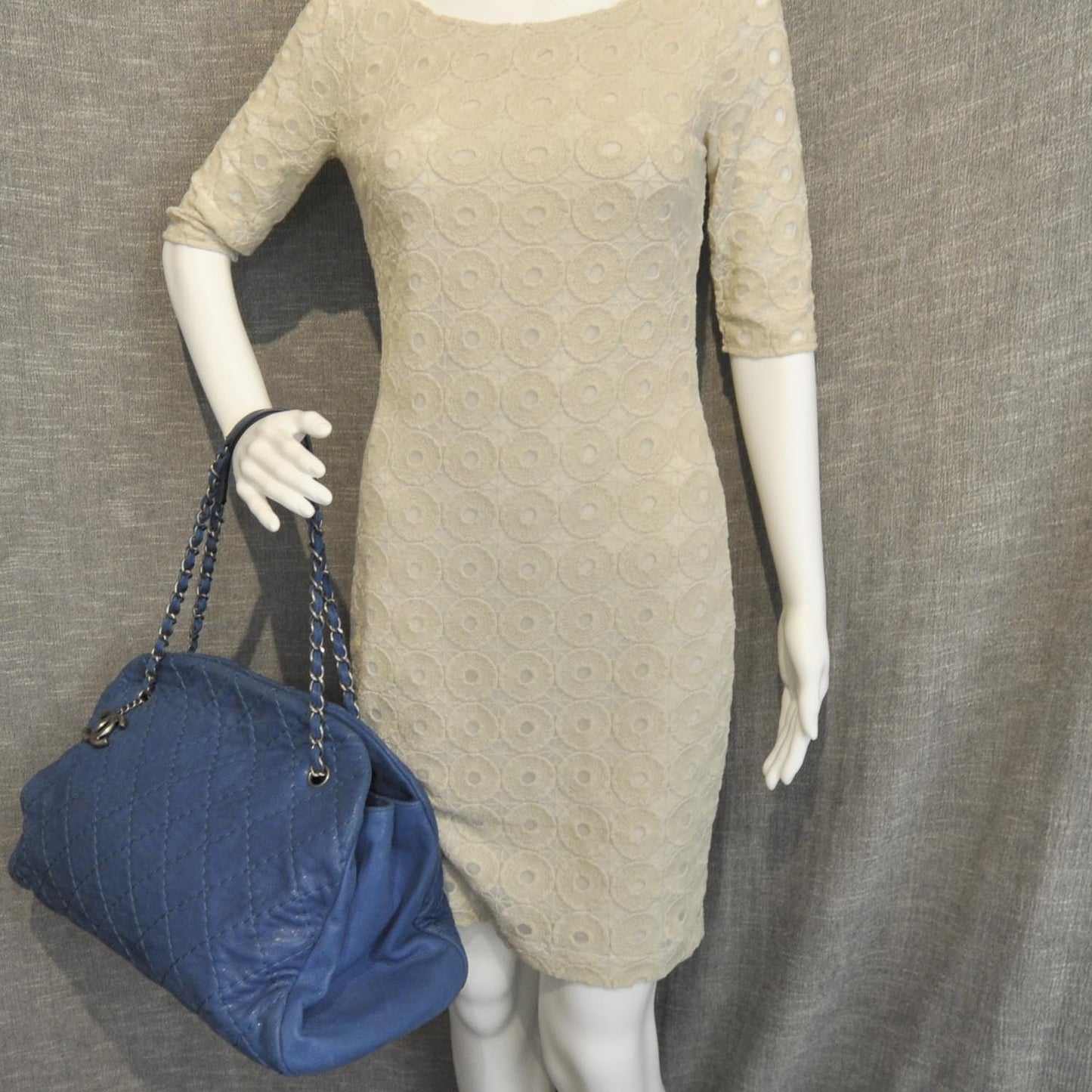Calfskin Large Just Mademoiselle Blue
