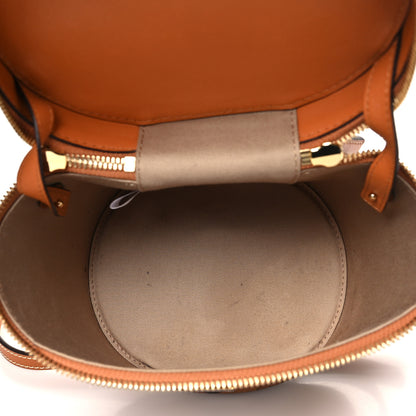 MCM Visetos Small Cylinder Crossbody Bag Cognac 5 of 9