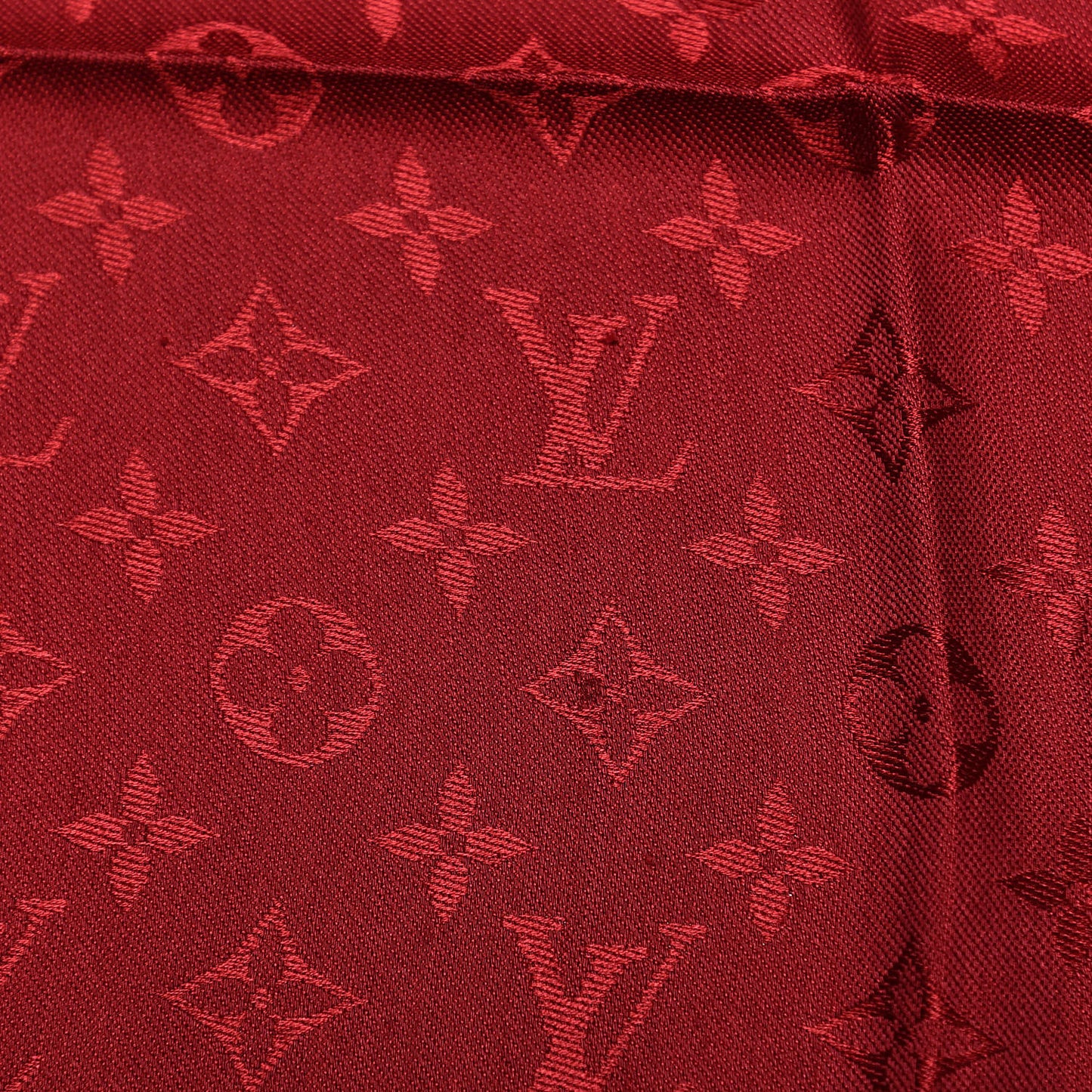 Silk Wool Monogram Shawl Pomme D'Amour
