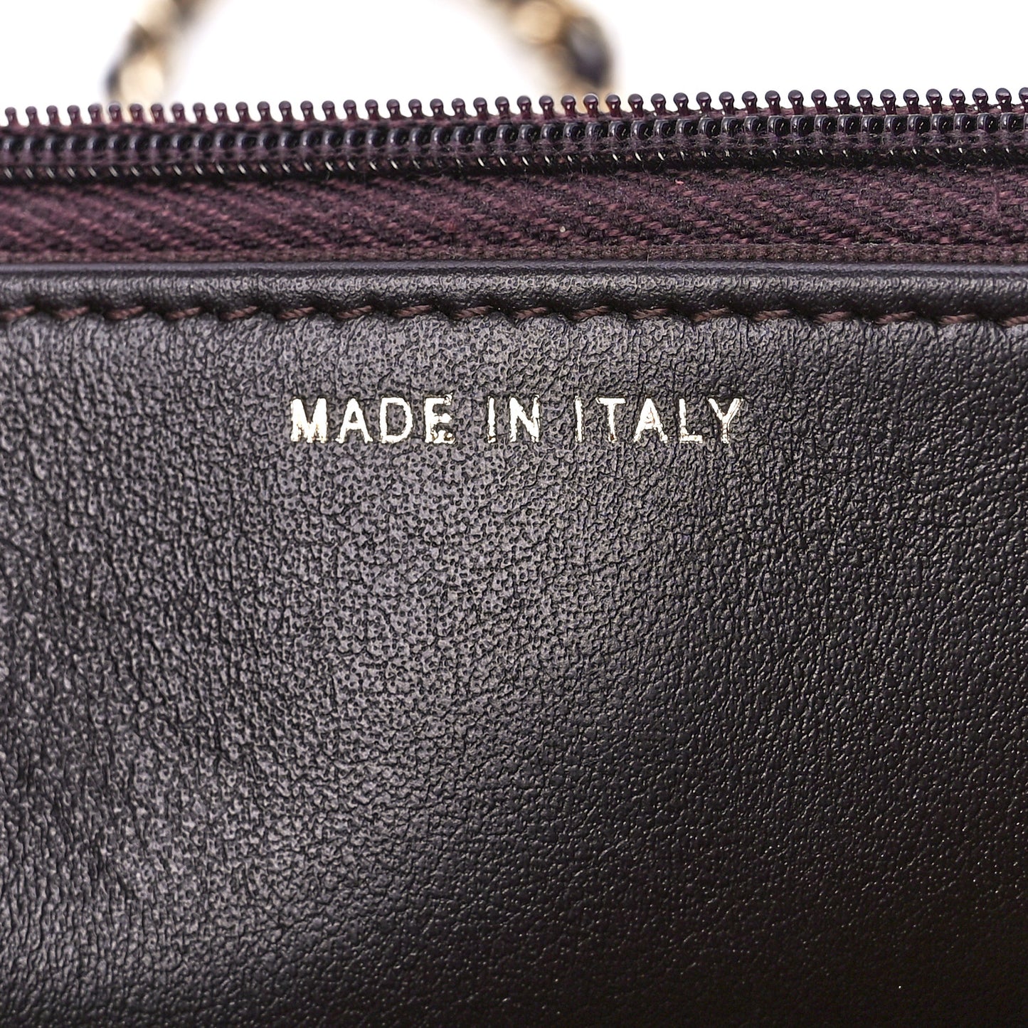 Caviar Quilted Wallet on Chain WOC Dark Brown