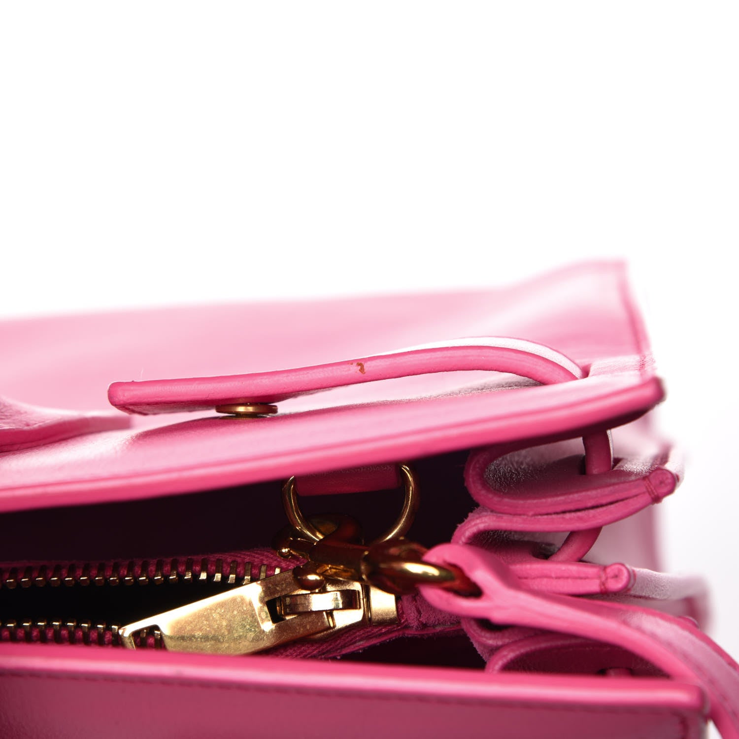 Saint Laurent Calfskin Small Sac De Jour Bubblegum 19 of 27