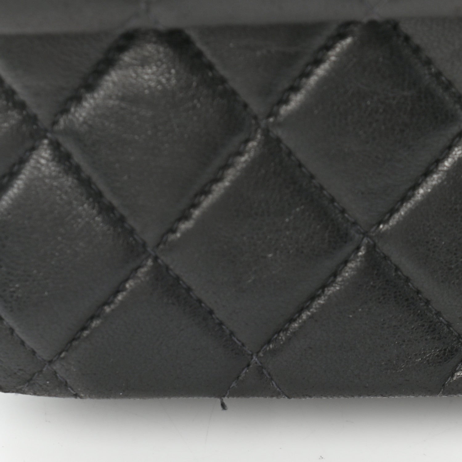 Chanel Lambskin Quilted Medium Double Flap Black 10 of 12