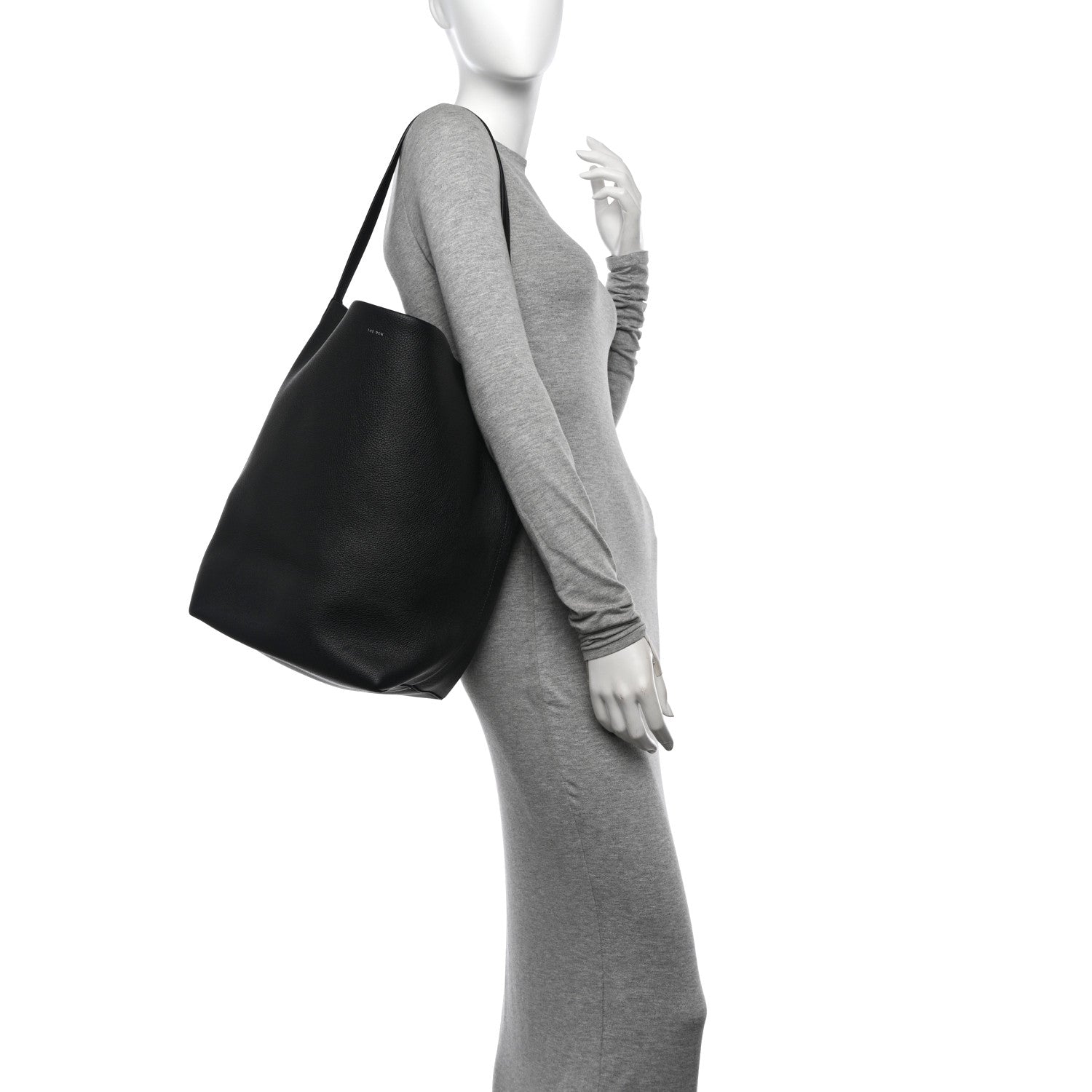 The Row Grained Calfskin Large N/S Park Tote Black 2 of 11