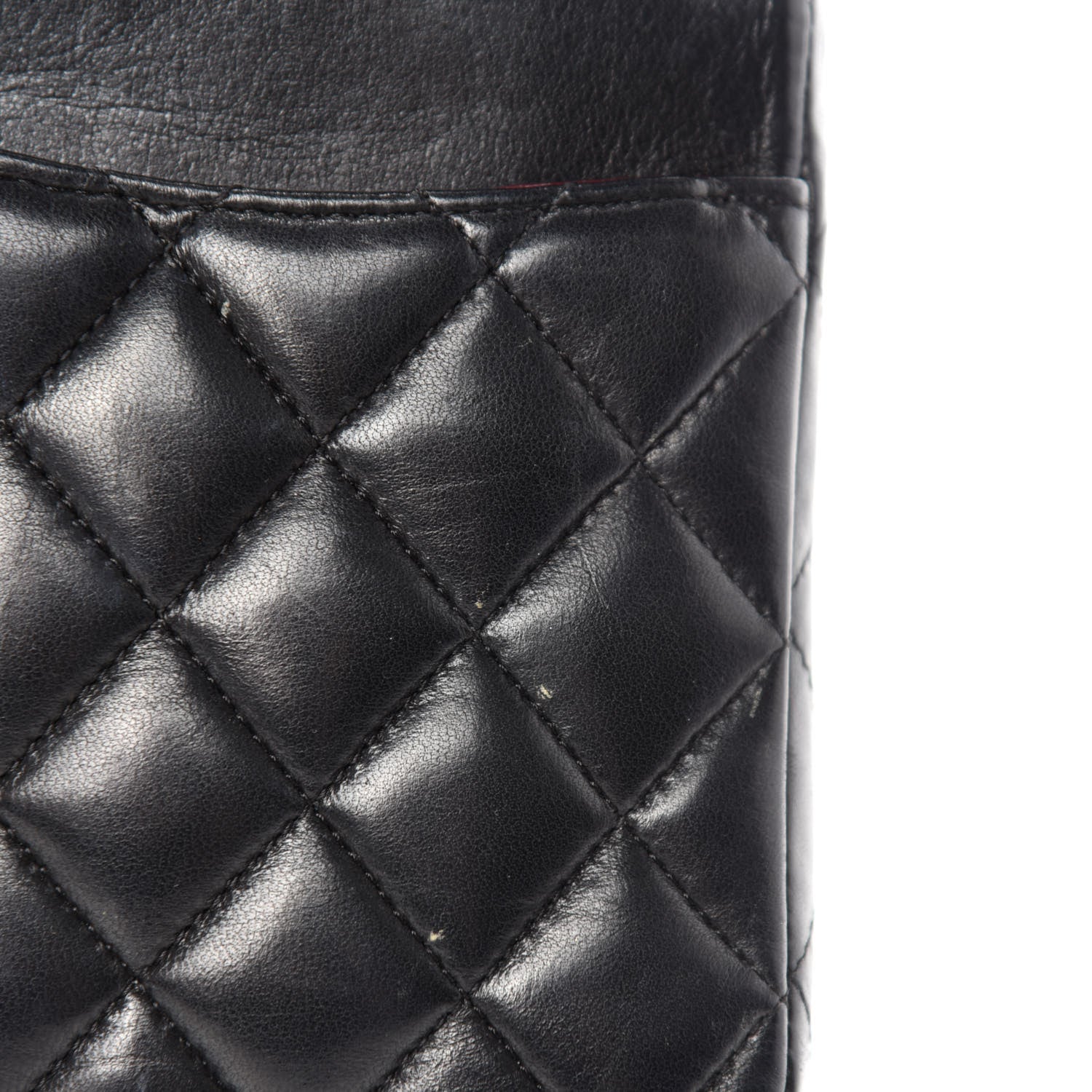 Chanel Lambskin Quilted Medium Double Flap Black 15 of 18